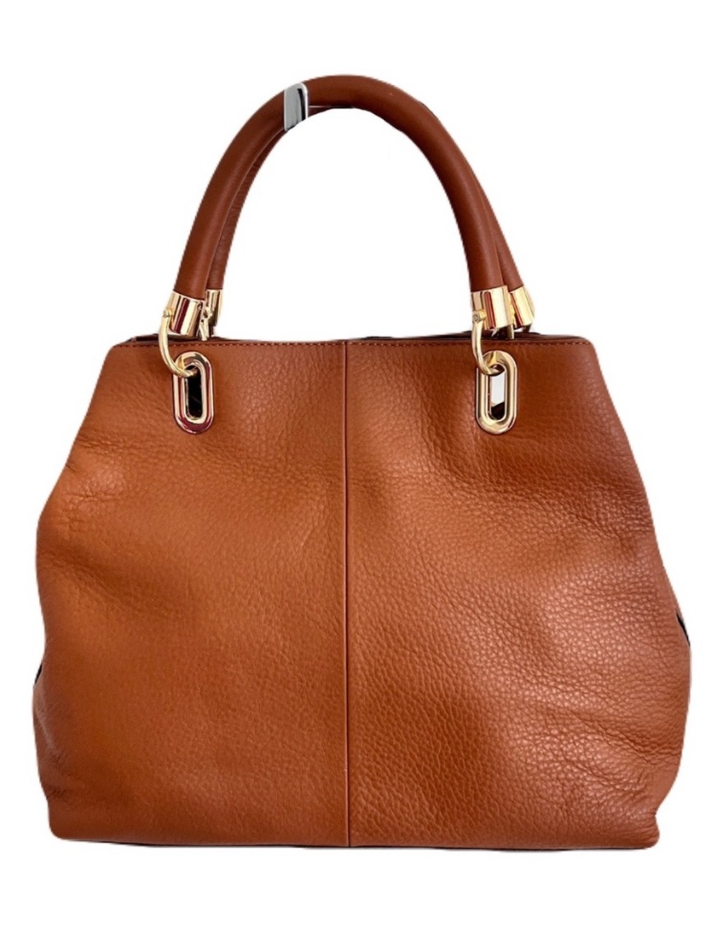 Vince Camuto Brown Leather ‘Elva’ Tassel Satchel in “Dark Rum” - Picture 3 of 10